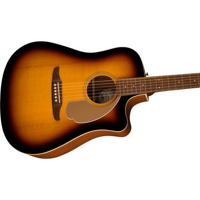 Fender Redondo Player WN GPG Sunburst, body closeup