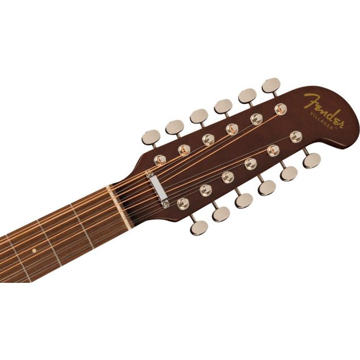 Fender Villager 12 String WN TSPG Aged Natural, headstock front