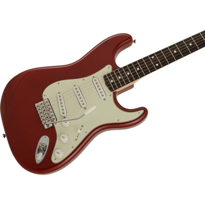 Fender 2023 Made In Japan Traditional 60S Stratocaster RW Aged Dakota Red, angled view