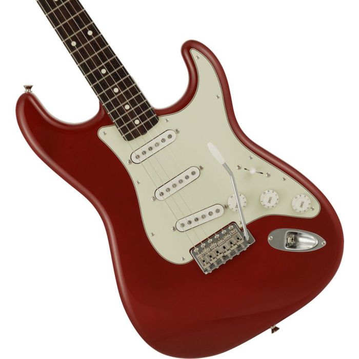 Fender 2023 Made In Japan Traditional 60S Stratocaster RW Aged Dakota Red, body closeup