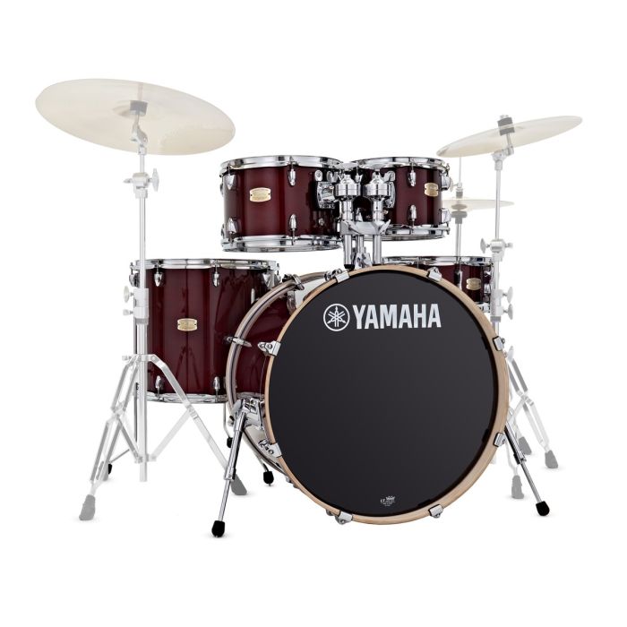 Yamaha Stage Custom Birch Shell Pack, Cranberry Red front