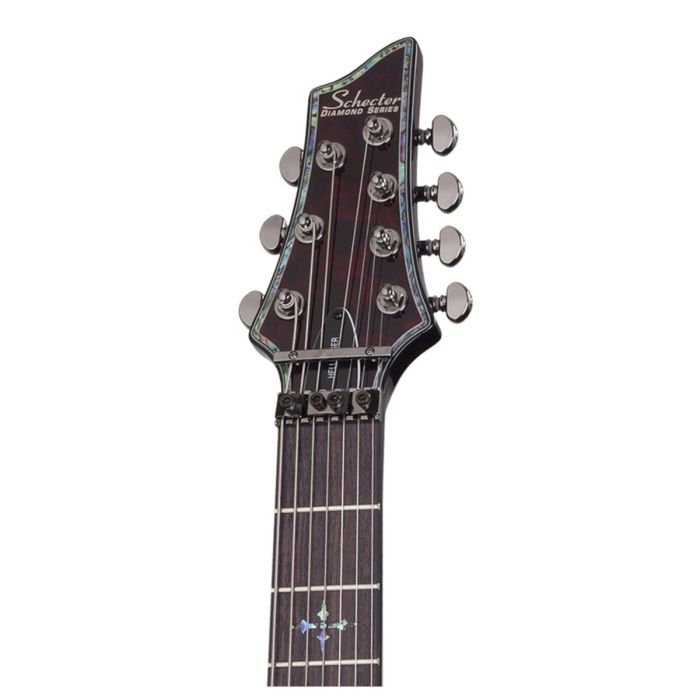 Schecter Hellraiser C-7 S FR Black Cherry headstock