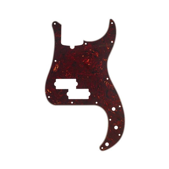 Fender Pickguard Precision Bass 13-Hole Mount (with Truss Rod Notch) Tortoise Shell 4-Ply