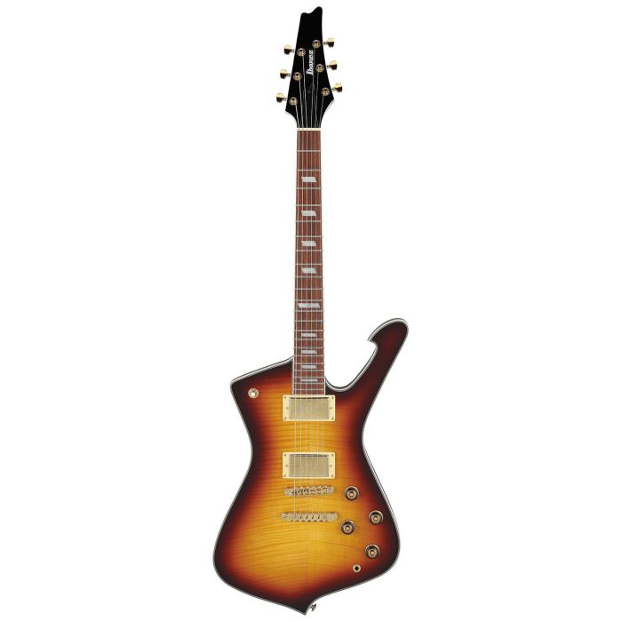 Ibanez IC420FM-VLS Iceman FM, Violin Sunburst front view