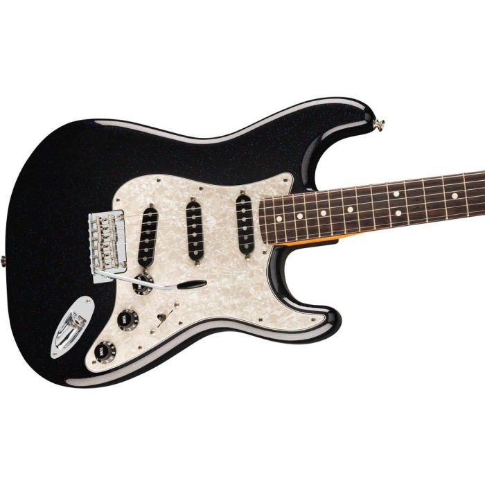 Fender 70th Anniversary Player Stratocaster Rw Nebula Noir, angled view