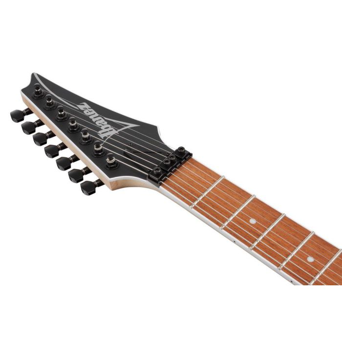 Ibanez Rg7420ex bkf Black Flat 7 String Electric Guitar, headstock front