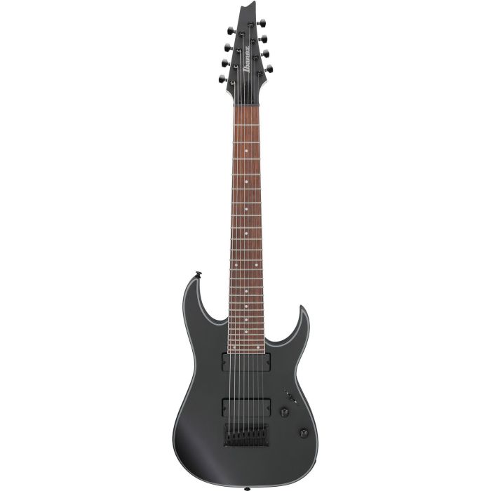 Ibanez Rg8ex bkf Black Flat 8 String Electric Guitar, front view