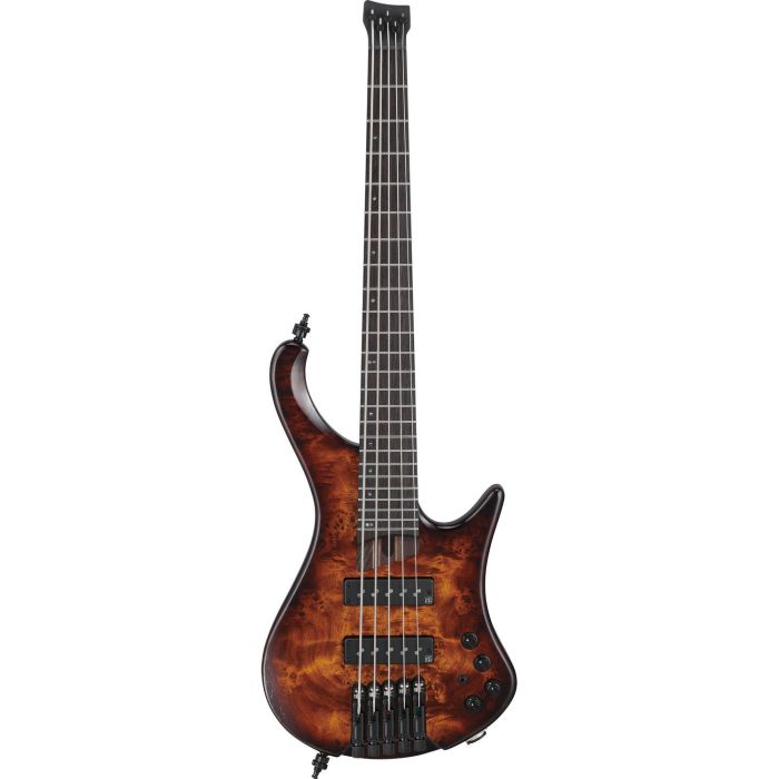 Ibanez Ehb1505s del Dragon Eye Burst Low Gloss 5 String Bass Guitar, front view