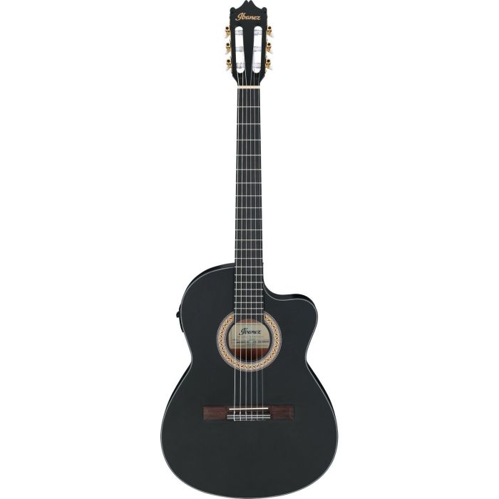 Ibanez Ga5mhtce wk Weatherd Black Open Pore Electro acoustic Guitar, front view