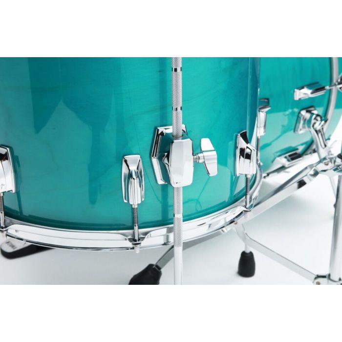 Tama Superstar 4pc Drum Shell Pack 22" Aqua Marine floor tom bracket