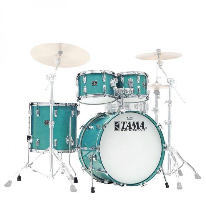 Tama Superstar 4pc Drum Shell Pack 22" Aqua Marine front