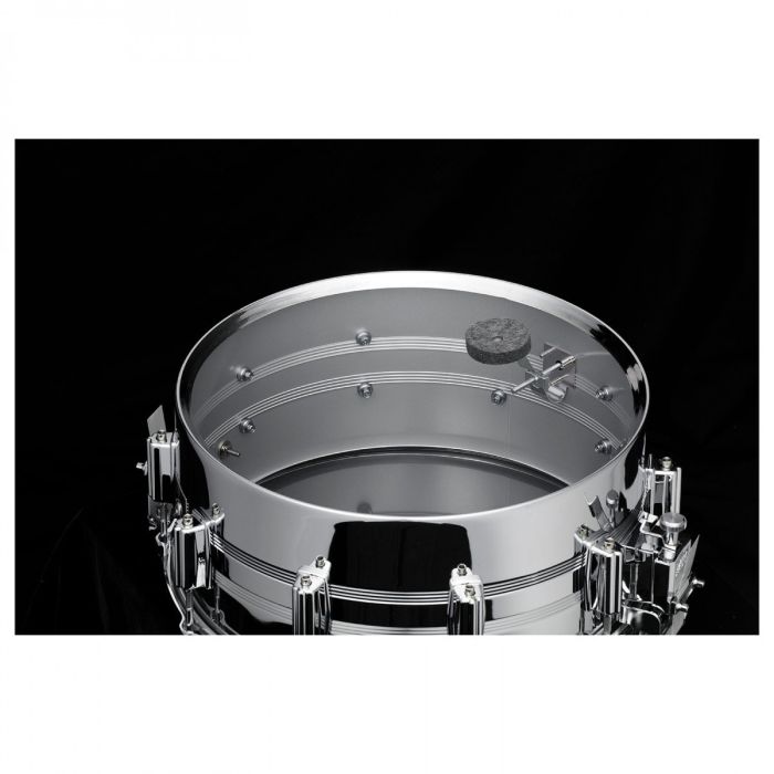 Tama Mastercraft Steel 14x6.5 Snare Drum featuring 1.2mm Steel Shell shell