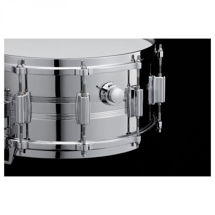 Tama Mastercraft Steel 14x6.5 Snare Drum featuring 1.2mm Steel Shell one touch