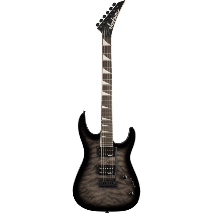 Jackson JS Series JS20 DKQ 2PT Transparent Black Electric Guitar, front view