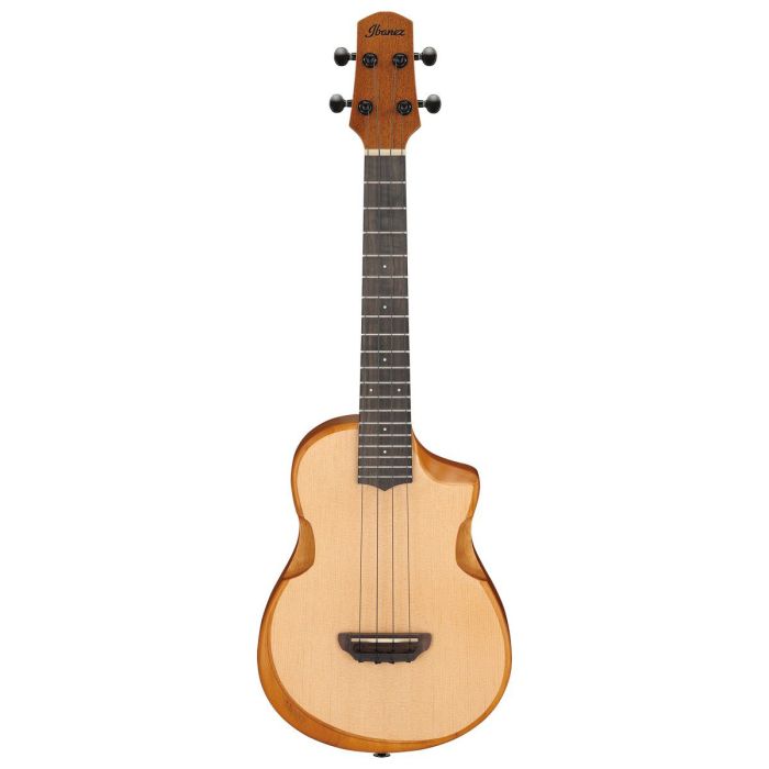 Ibanez Aut10-opn Open Pore Natural Ukulele front view