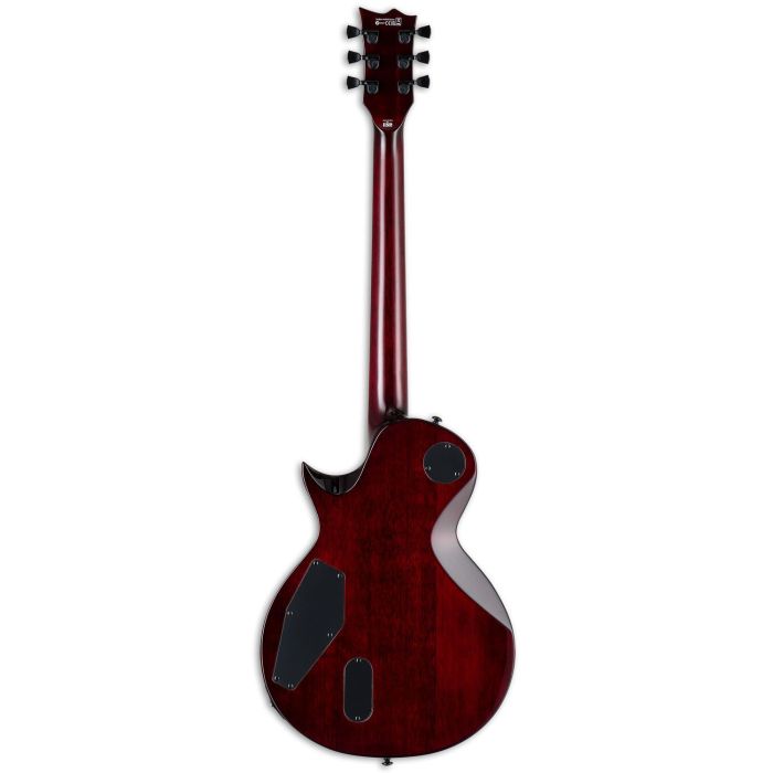 ESP LTD Eclipse EC 1000 QM See Thru Black Cherry Fluence Electric Guitar, rear view