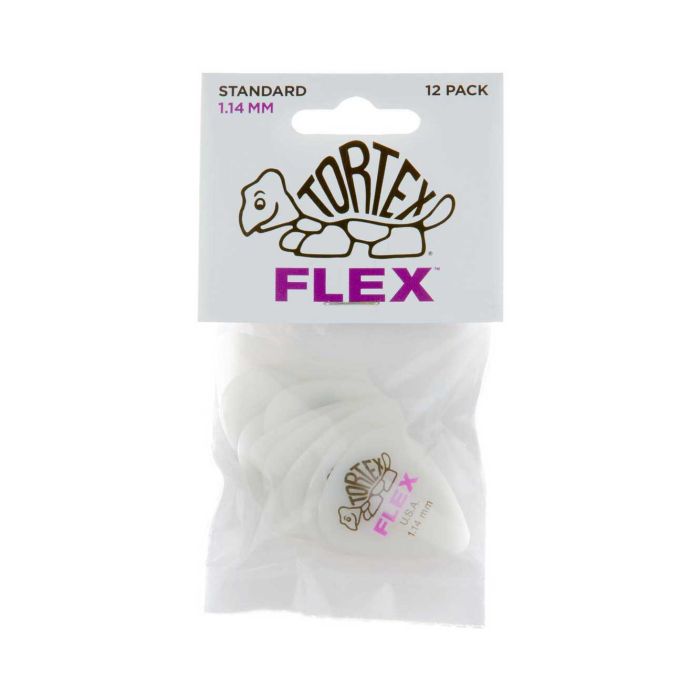 Dunlop Tortex Flex Standard 1.14mm Players (12 Pack)