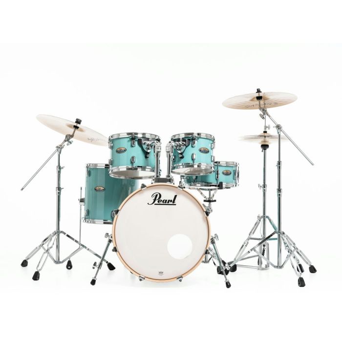 Pearl Decade Maple 5 Piece Drum Kit inc HWP-834 Ice Mint front