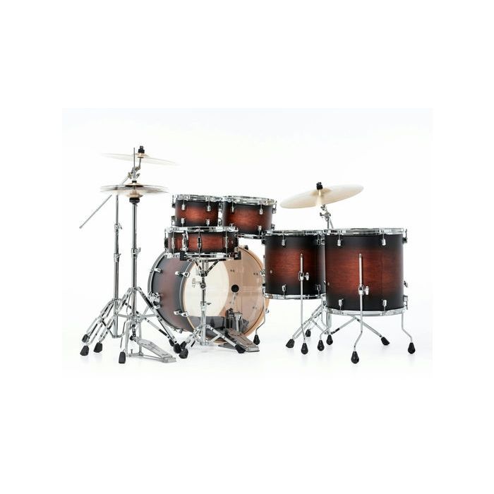 Pearl Decade Maple 6 Piece Drum Kit 22" inc HWP-834 Satin Brown Burst back