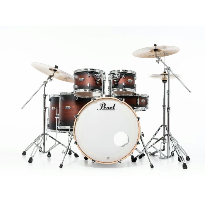 Pearl Decade Maple 6 Piece Drum Kit 22" inc HWP-834 Satin Brown Burst front