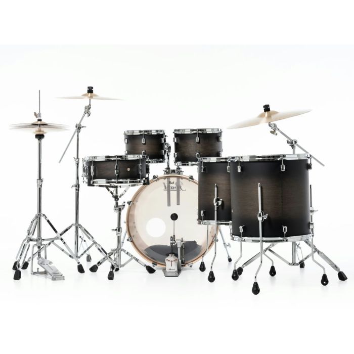 Pearl Decade Maple 6 Piece Drum Kit 22" inc HWP-834 Satin Black Burst back