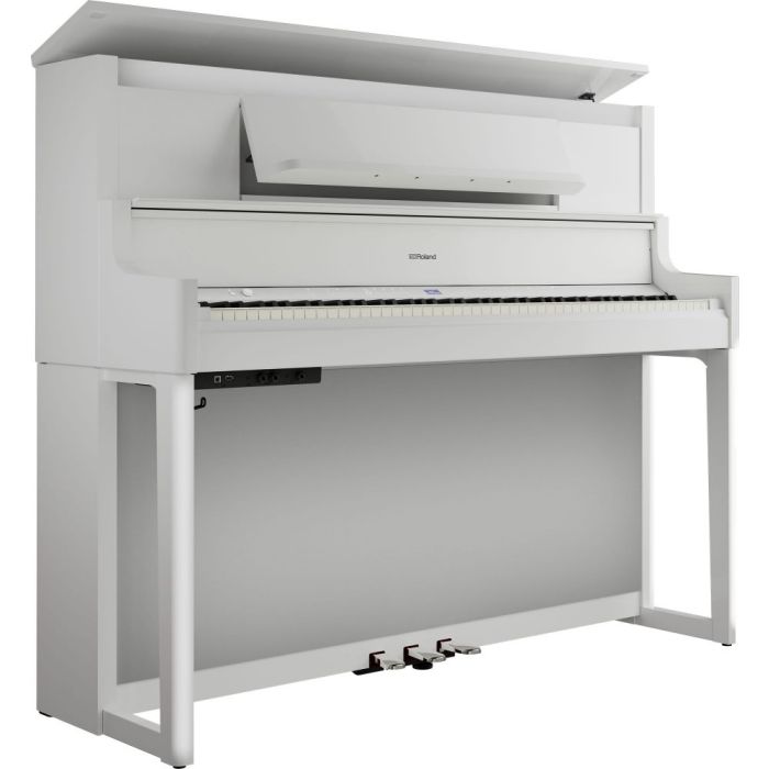 Roland LX-9-PW Luxury Upright Piano Polished White