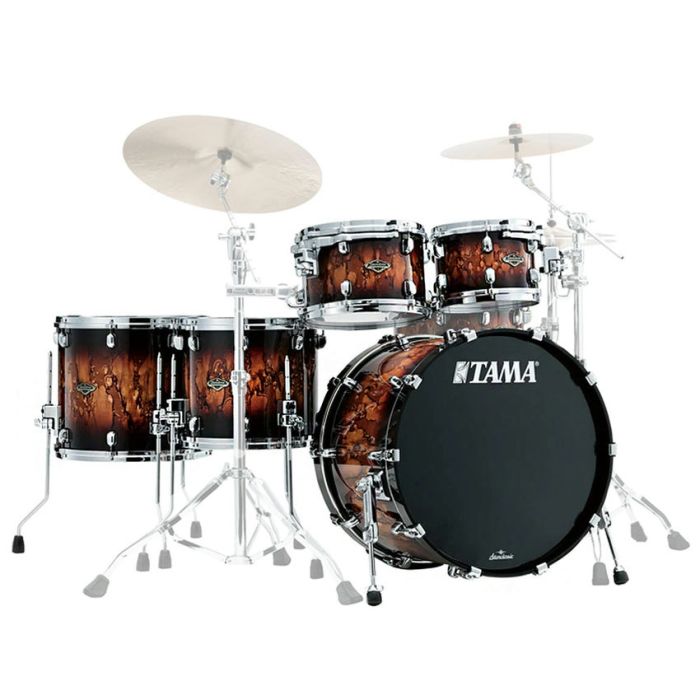 Tama Starclassic Walnut Birch 5pc Drum Shell Pack - Molten Brown Burst