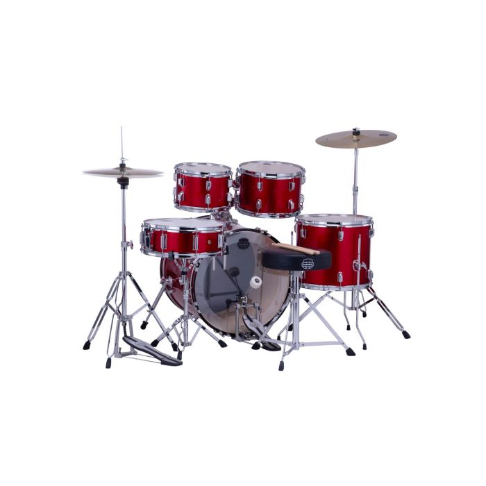 Mapex Comet Series Infra Red Kit 20 BD Inc Hardware, Drum Throne and Cymbals back