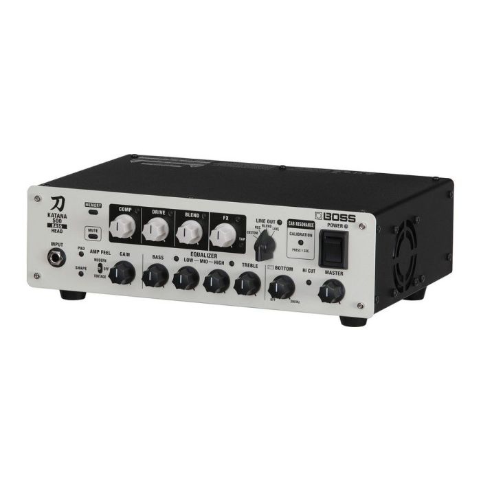 Boss Ktn500b hd Katana Bass 500 Watt Head, right-angled view