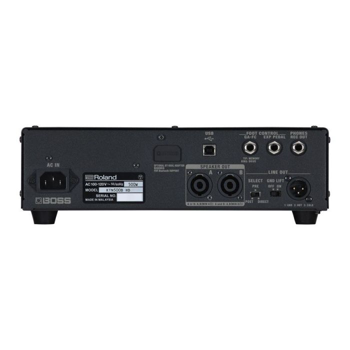 Boss Ktn500b hd Katana Bass 500 Watt Head, rear view