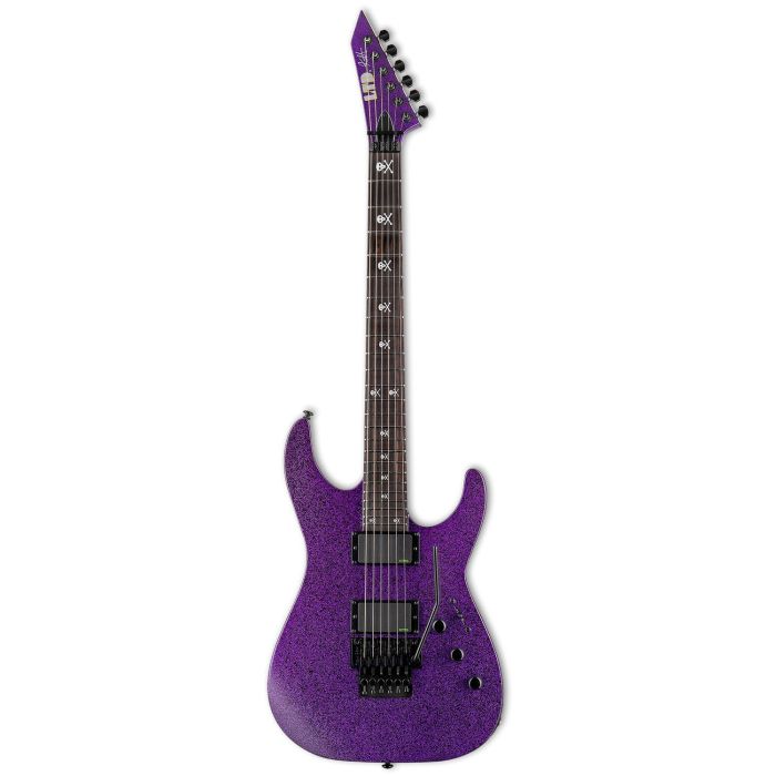 ESP LTD Kirk Hammett Signature KH 602, Purple Sparkle front view