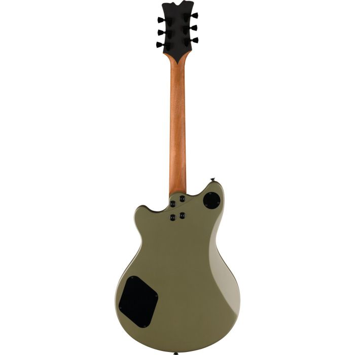 EVH SA126 Special w Case Matte Army Drab Electric Guitar rear view