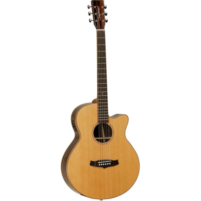 Tanglewood Super Folk, Solid with Fishman Presys EQ System, Spruce and Amara Ebony - Gloss Front