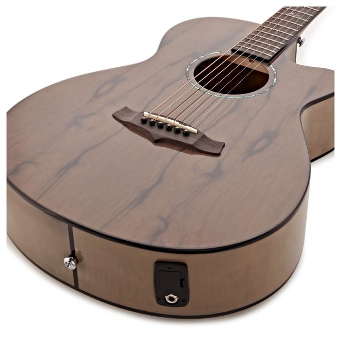 Tanglewood Azure Super Folk Cutaway, Pacific Walnut Top and Maple with Tanglewood Premium Plus System Harbour Grey body