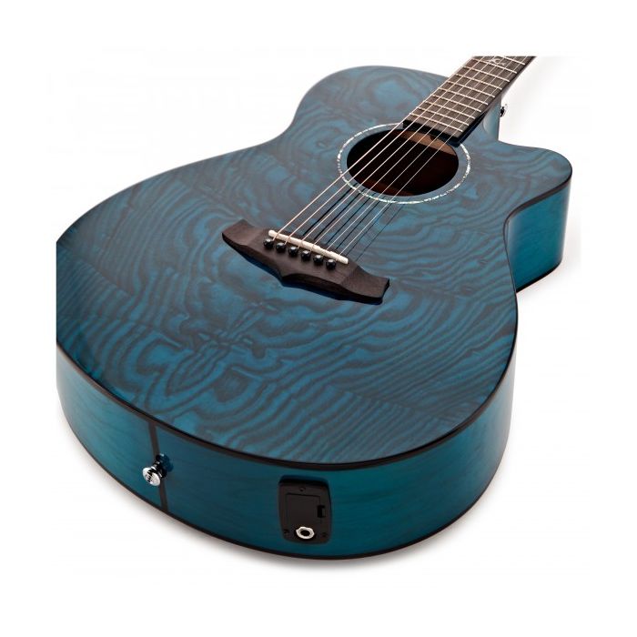 Tanglewood Azure Super Folk Cutaway Serenity Blue body