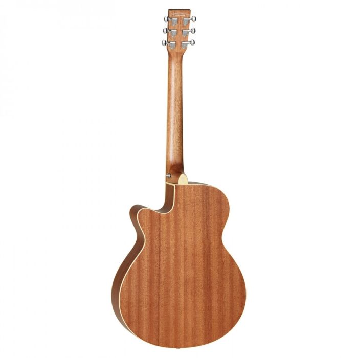 Tanglewood Super Folk Cutaway with Tanglewood Premium Plus EQ System, AA Cedar and Mahogany, Natural Gloss back