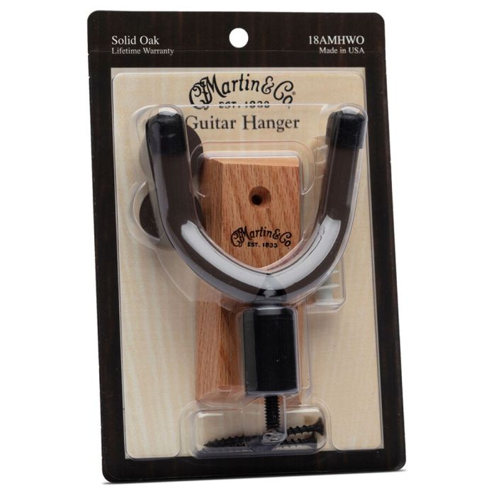 C F Martin Accessories Wall Hanger CFM Logo Oak packaged