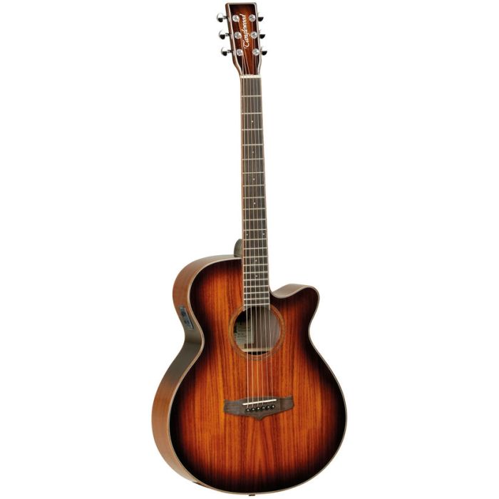 Tanglewood TWX4CEK Super Folk Cutaway Electro Acoustic Guitar Solid Top Koa Back and Sides - Autum Burst Gloss front