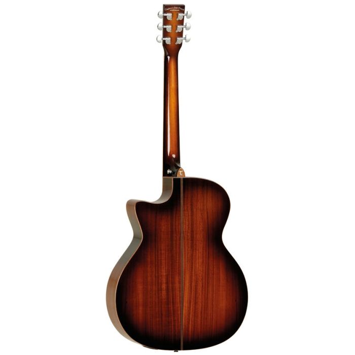 Tanglewood TWX6CEK Venetian Cutaway Electro Acoustic Guitar - Autum Burst Gloss back