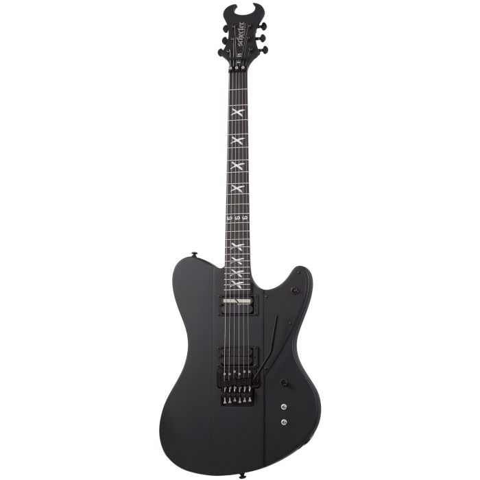 Schecter Riggs Ultra FR-S Electric Guitar, Satin Black front view