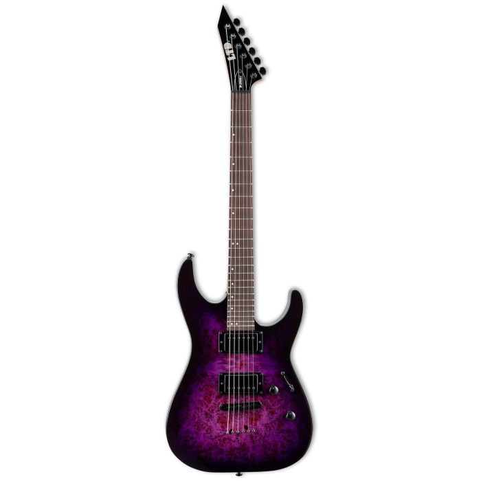 ESP LTD M-200DX Electric Guitar Nt Purple Burst, front view