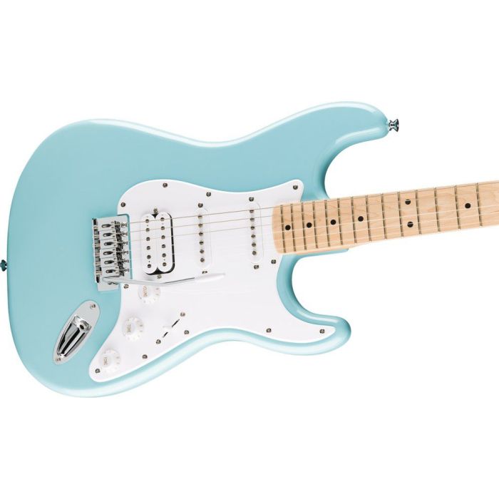 Squier FSR Sonic Stratocaster Hss MN Tropical Turquoise, angled view