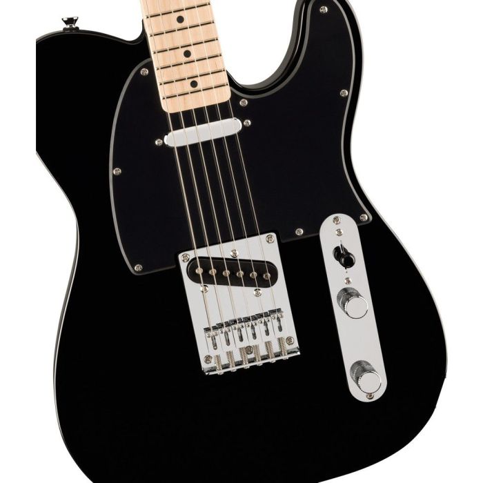 Squier FSR Sonic Telecaster MN Black, body closeup