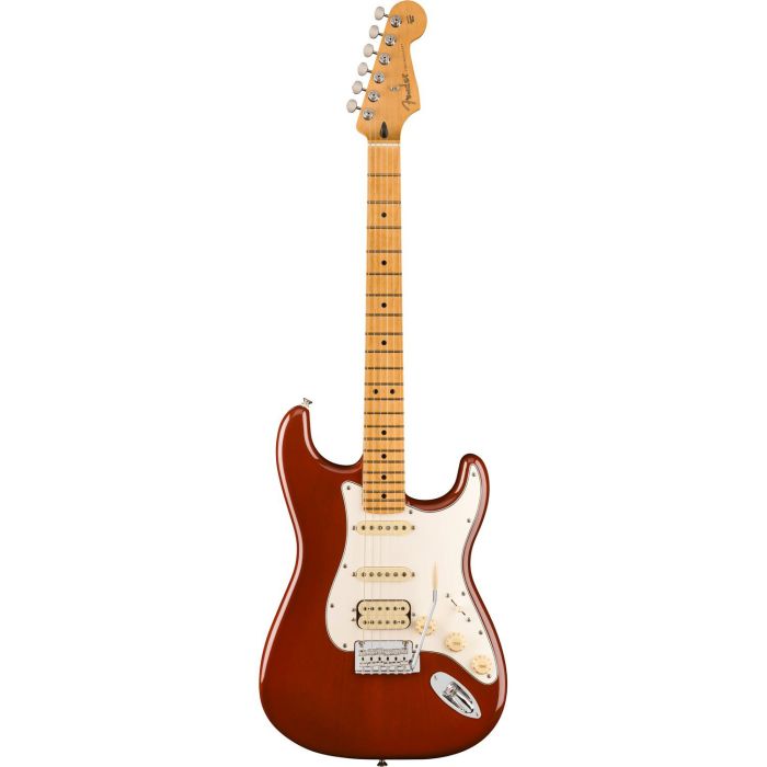 Fender Player II Stratocaster HSS MN, Transparent Mocha Burst front view