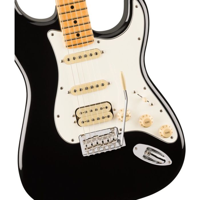 Fender Player II Stratocaster Hss Mn Black, body closeup