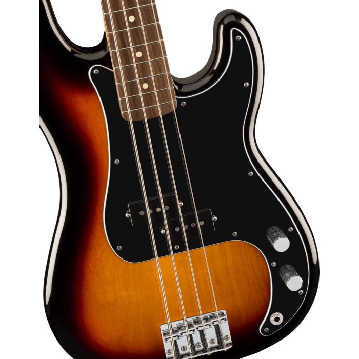 Fender Player II Precision Bass Rw 3 color Sunburst, body closeup