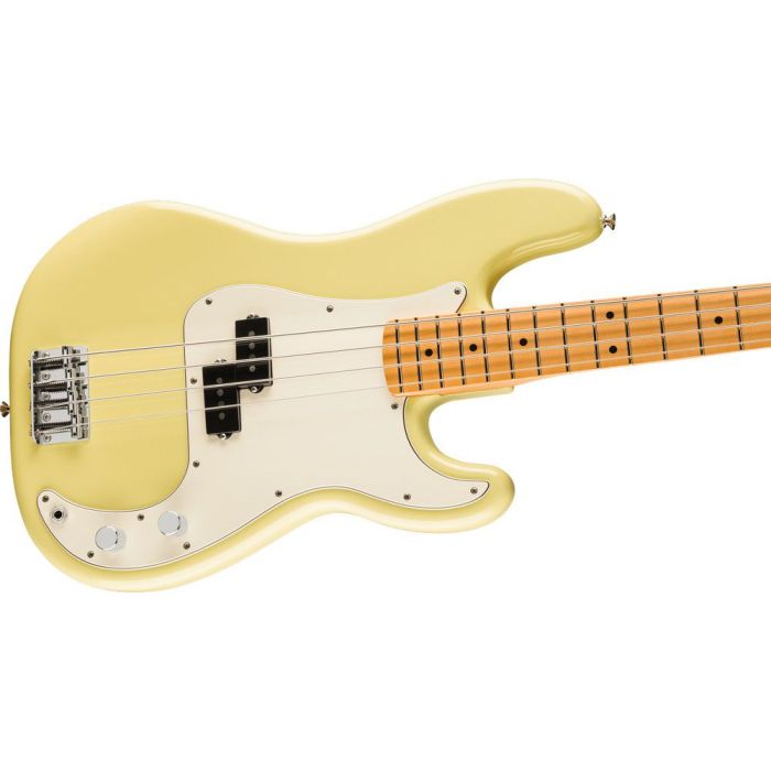 Fender Player II Precision Bass Mn Hialeah Yellow, angled view