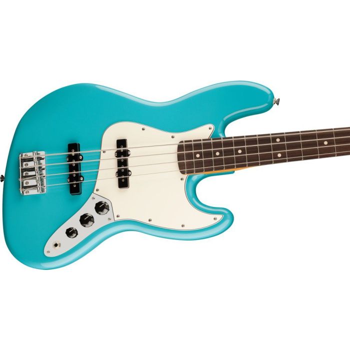 Fender Player II Jazz Bass Rw Aquatone Blue, angled view