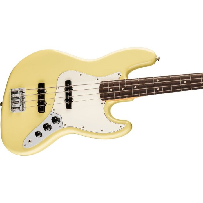 Fender Player II Jazz Bass Rw Hialeah Yellow, angled view