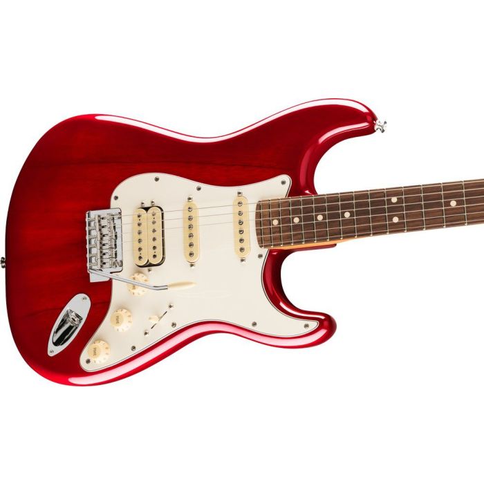 Fender Player II Stratocaster Hss RW Transparent Cherry Burst, angled view